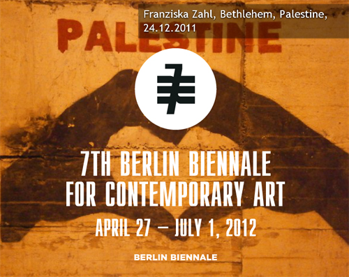 Screenshot der Startseite der »Berlin Biennale«