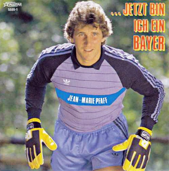 Das Cover der von Jean-Marie Pfaff aufgenommenen Platte »... jetzt bin ich ein Bayer«
