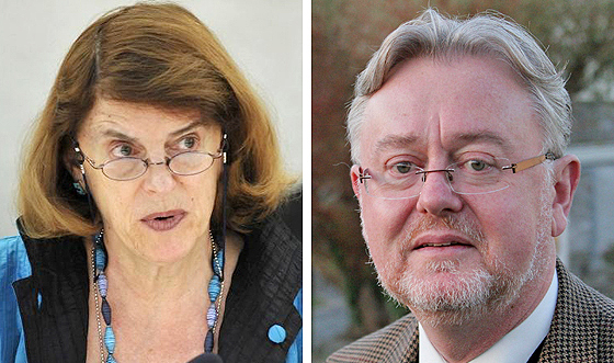 Mary McGowan Davis (links) und William Schabas