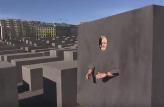 Henryk M. Broder als »mobiles Mahnmal« in der TV-Sendung »Entweder Broder«